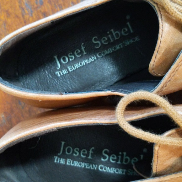 Josef Seibel EUC Tina Oxford shoes Soft Camel/Tan Leather Size 9.5 or Eu… - Picture 3 of 11